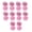 Pink, variant on 10pcs Rose Design Refillable Lip Balm Jars with Miroor Leak Proof Cosmetic Containers Travel Plastic Cosmetic Rack
