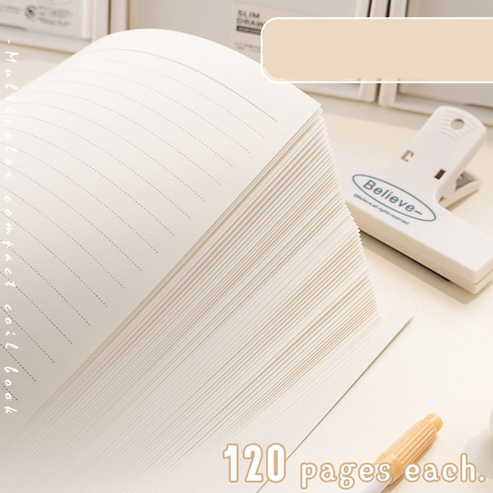 LYINGF Spiral Notebook 6 Pack,Notebook with White Paper, for Notes Work Business Office Supplies, College Ruled, Wire Bound, Multi Pack,Journaling, Planner Companion