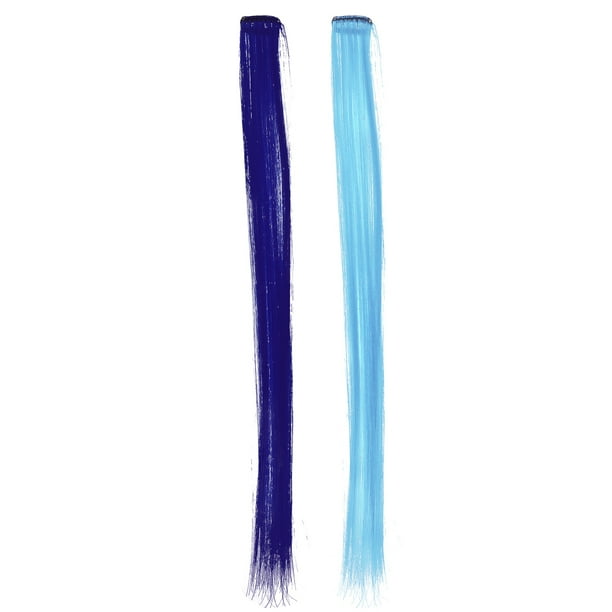 BRIGHTFUFU Extensiones de cabello de color clip de 10 piezas de 10 piezas Extensiones de cabello liso con clips