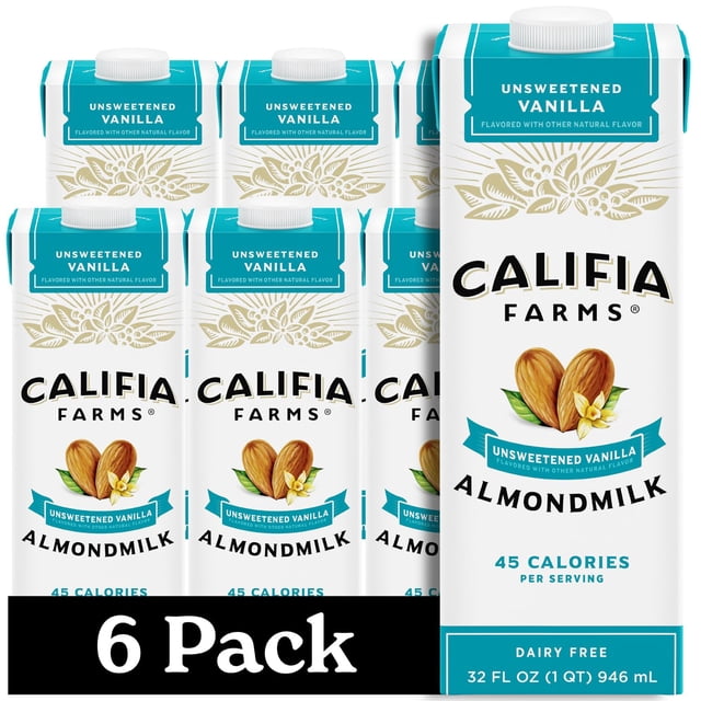 CALIFIA FARMS BEBIDA SABOR ALMENDRA VAINILLA SIN AZÚCAR CALIFIA FARMS 6/946ML