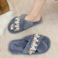thumbnail image 2 of Pantoufles d'Hiver pour Dames Adultes Pantoufles Chaudes Chaussures d'Hiver pour Femmes Pantoufles d'Intérieur d'Hiver Chaussures d'Intérieur Pantoufles d'Hiver Douillettes pour Femmes, 2 of 8