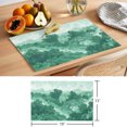 thumbnail image 6 of Abstract Pine Trees Placemats Set of 8 Mint Green Forest Fogged Mist Modern Zen Place Mats Indoor Wipeable Table Mats Washable Cloth Dining Table Placemats for Kitchen Holiday Party Decor 13x19 Inch, 6 of 9