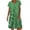 AA-Green813, variant on XIAONU Women's Short-Sleeve Midi Dress Heart-Print Summer Casual Knee-Length Gown