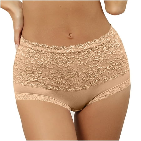 Sdeycui Lace Boyshort Underwear for Women High Waist Stretch Panties Soft Tummy Control Comfy Boyshort Panty