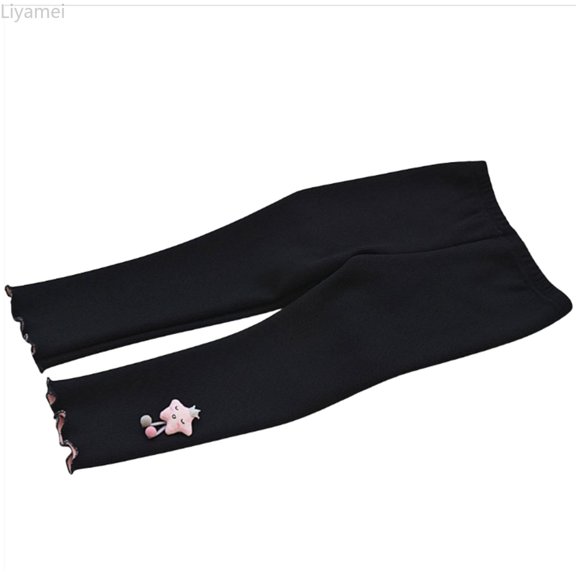 Liyamei Girls Thermal Leggings with Warm Lined for Winter Thick Trousers Size 0-7 Years