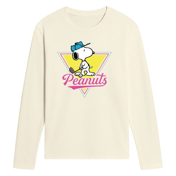Peanuts - Golf Snoopy - Men's Long Sleeve Graphic T-Shirt