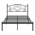 thumbnail image 6 of Yoneston 12” Full Size Heavy Duty Metal Platform Bed Frame with Love-Heart Shape Headboard for Bedroom Furniture, Black, 6 of 7