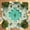Color 2, variant on Mahjong Mat 31.5" x 31.5" Colorful Patchwork Crab Floral Geometric Patterns Non-Slip Noise Reduction American Mahjong Tiles Table Cover for Dominoes Poker Card Board Games Gift