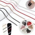 thumbnail image 6 of Jnismy 1 Box Metal Chain Nail Art Decoration DIY Manicure Accessories Exquisite Colorful Chain Nail Art Jewelry Supplies for Phone Case Necklace Bracelet, 6 of 7