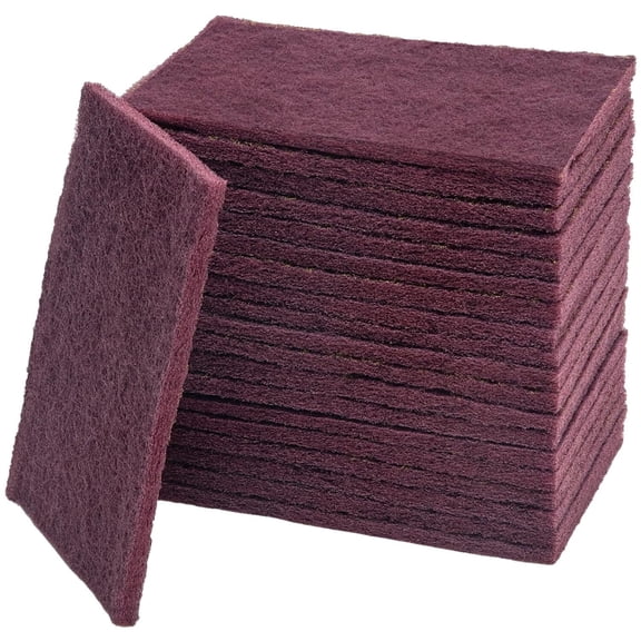 6" x 9" Maroon General Purpose Fine Scuff Pads 25 Pack Automotive Surface Prep