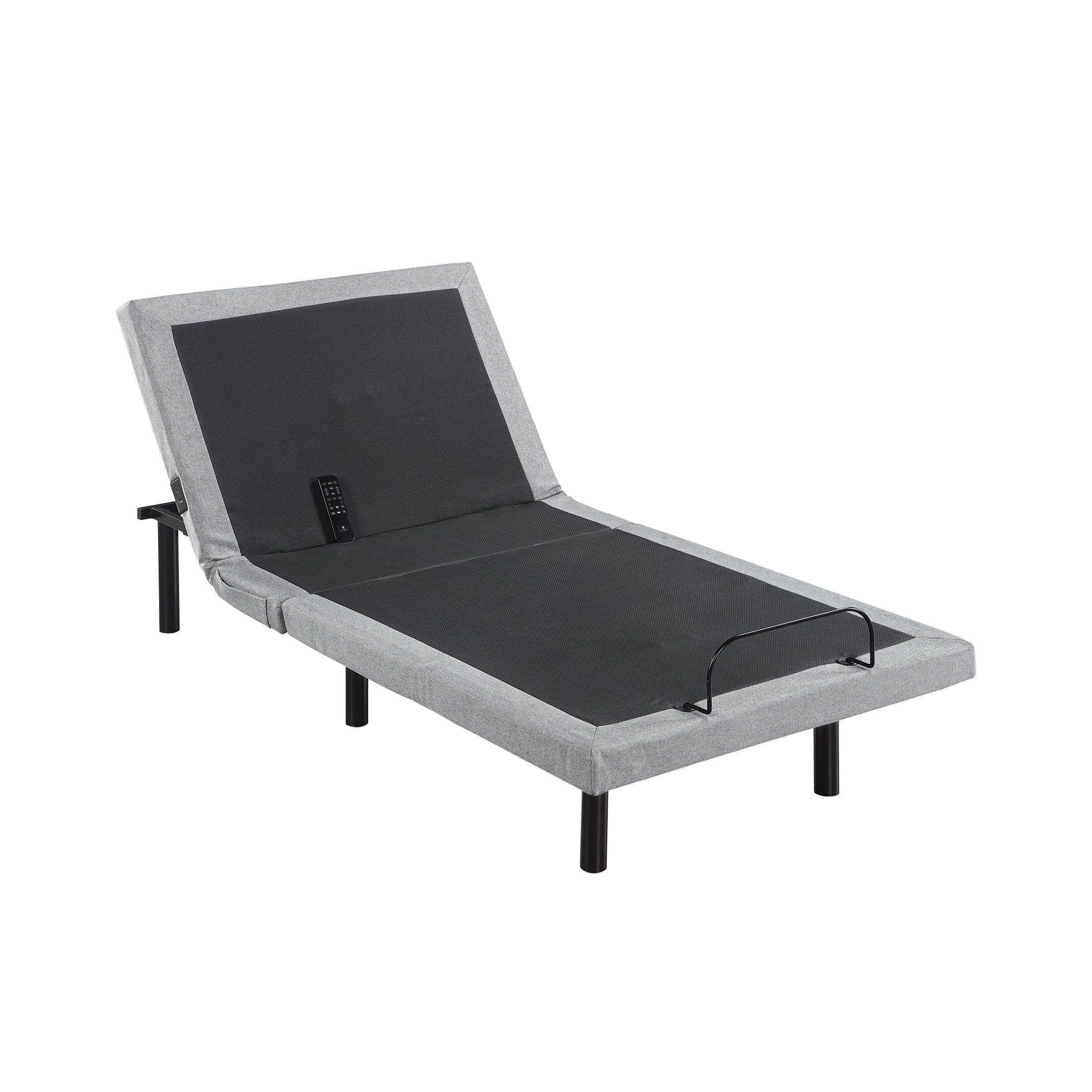 OakvillePark Elan 14" Power Head and Foot Adjustable Bed Frame with Massage, Zero Gravity, Charging Ports, LED Lighting, Twin XL, Gray