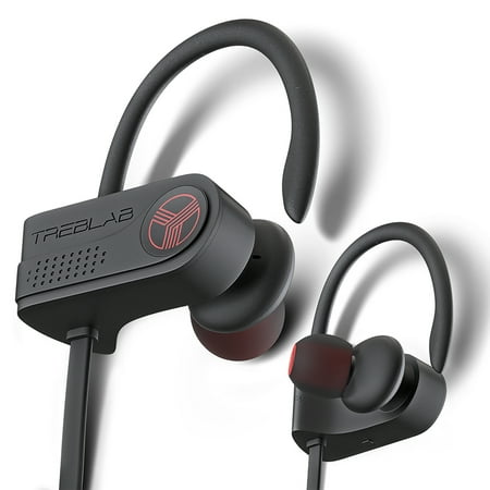 TREBLAB XR700 Wireless Bluetooth Earbuds for Running, IPX7 Waterproof and Sweat Proof Sports