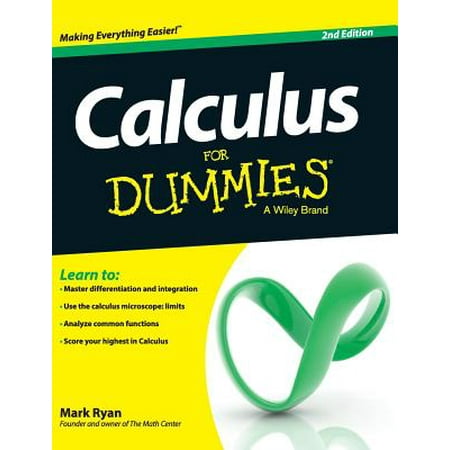 Calculus for Dummies - Walmart.com