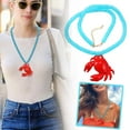 thumbnail image 2 of FurNest Red Crab Pendant Necklaces Beads Chains Choker for Beach Party Access, 2 of 9