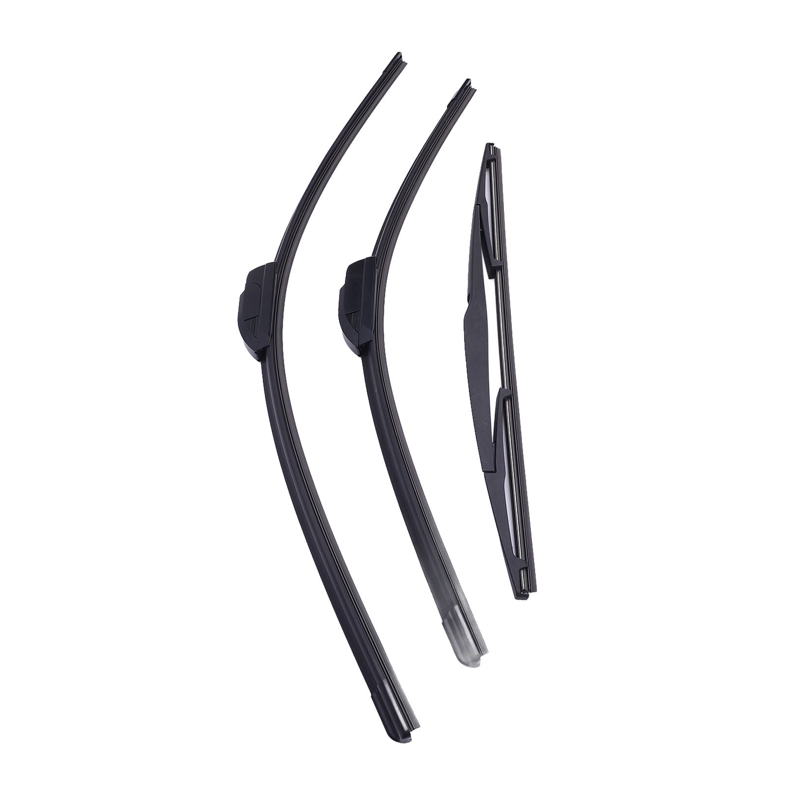 Car Windshield Wiper Blades, 26in 22in 16in Rubber Reduce Noise Aerodynamic Windshield Wiper Blades Set Sturdy  for Vehicle