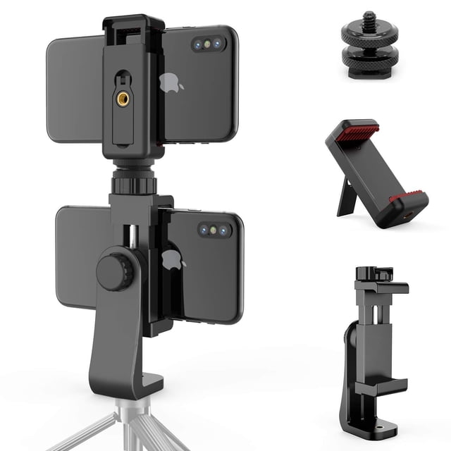 Adaptador de trípode para teléfono Owine Universal Dual Smartphone