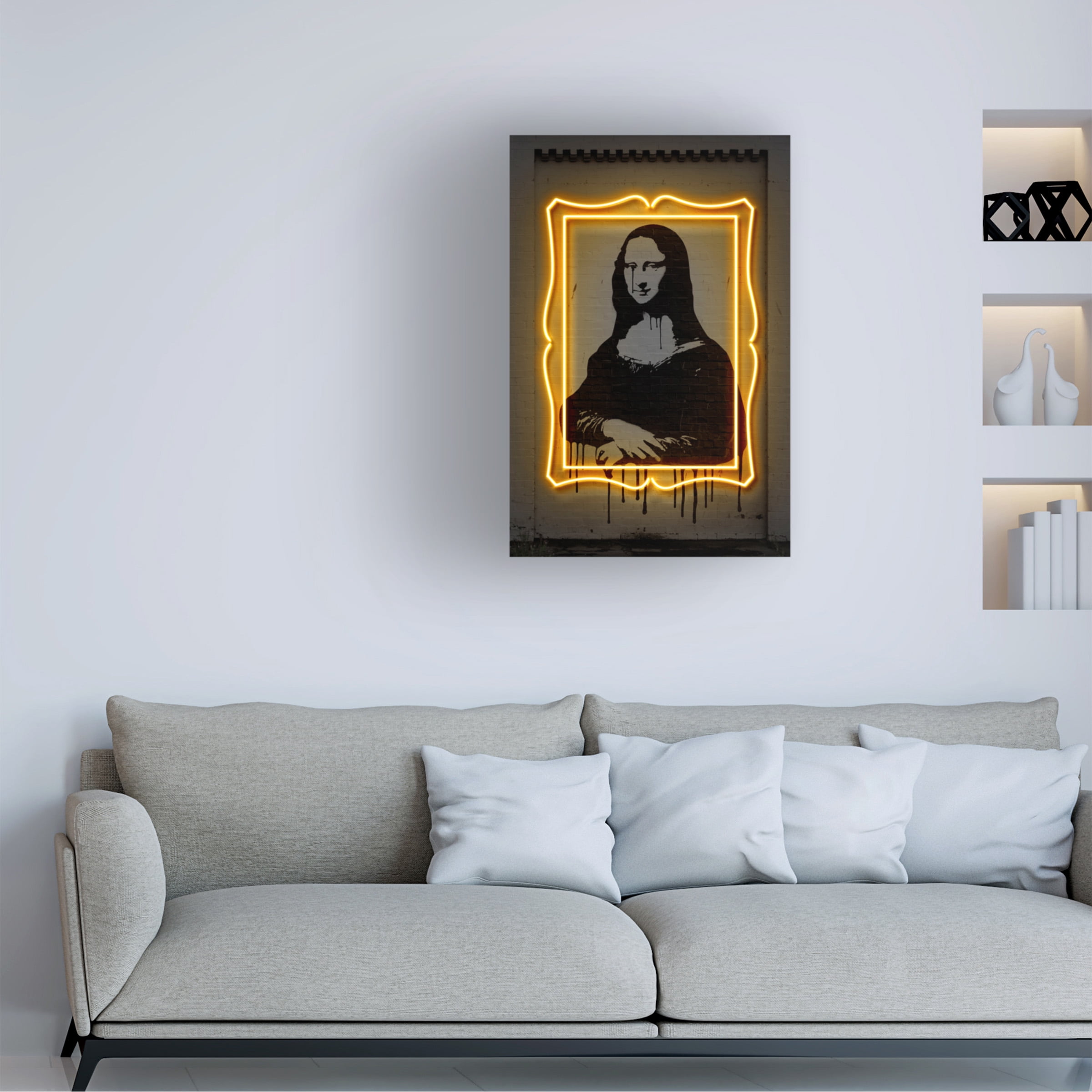Trademark Fine Art Octavian Mielu Mona Lisa Canvas Wall Art - 30x47