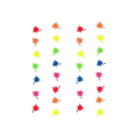 

Veki Fluorescent Paper String Party Birthday Party Fluorescent Paper Pull Flower Disc FiveStar Note Pendant Pull Flag Glow in The Dark Stuff for Party