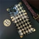 thumbnail image 1 of Funda de lujo con purpurina para iphone 14 PRO MAX 11 12 PRO X XR 8 14, funda cuadrada con patrón de pata de gallo a cuadros para iphone 13 PRO MAX Fivean unisex, 1 of 2