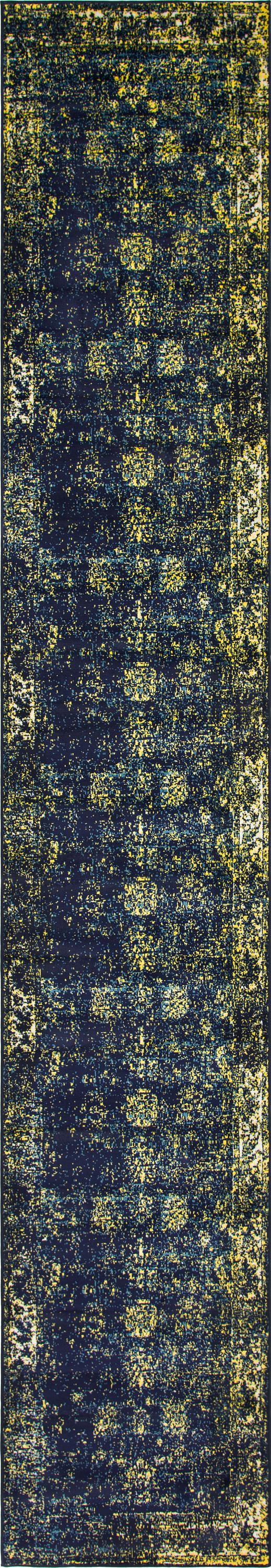 Unique Loom Casino Sofia Distressed Floral Area Rug or Runner