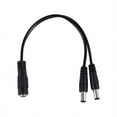 thumbnail image 2 of 3Pcs 5.5X2.1mm 1 to 2 M/F DC Power Splitter Cable for Security CCTV Camera, 2 of 8