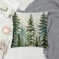 thumbnail image 2 of Nawypu Evergreen Pillow Covers Birch Tree Forest Decorative Nature Mountain Scenery Pillow Protector Closure for Home Bedroom Decor Simple Christmas Holiday Cushion Case, 2 of 5
