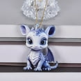 thumbnail image 4 of Colgante De Dragón Azul Y Blanco De Porcelana Para Árbol De Navidad Colgante De Coche Con Dibujo Animado De Dragón Colgante Para Bolso Decoración Para Colgar Colgante De Acrílico Plano 2D Para Árbol, 4 of 8