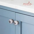 thumbnail image 5 of Mela Artisans 12-Pack Ceramic Kitchen Cabinet Knobs - Floral White, 5 of 8