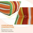 thumbnail image 6 of EAGLE PEAK Tufted Outdoor/Indoor High Back Patio Chair Cushion, Set of 2, 46 x 22 in,Rainbow, 6 of 10