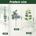 thumbnail image 7 of Artificial Mixed Eucalyptus Leaf Stem Greenery Sprays Plants  for wedding Vase Bouquet Flower Flores Para Decoration (Green), 7 of 7