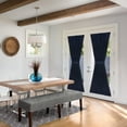thumbnail image 6 of Darcy Rod Pocket Light Filtering Door Panel with Tieback - 54" x 72" - Navy, 6 of 9