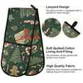 thumbnail image 2 of Yayeee Double Oven Mitt Kitchen Heat Resistant Baking 35" x7" Quilted Glove, Christmas Gift Pattern, 2 of 6