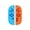 Color:Orange Blue, variant on 1 Pair Silicone Protective Cover For Controller Multiple Color Option Perfect Fit Durability Shockproof Antislip Design