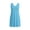 1_Blue, variant on Plus Size Summer Dresses for Women Casual Solid Loose V Neck Sleeveless Midi Sundress