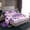 Purple, variant on Manfei Kawaii Snowmen Bed Sheets,Merry Christmas King Sheets,Purple White Sheet Set For Kids,Super Cozy Room Decor,4pcs