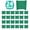 Green, variant on Flipside Products 1 Ply Project Board, Black, 36" x 48", Bulk Pack of 10