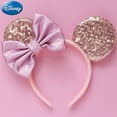 thumbnail image 4 of Diadema con orejas de Mickey y Minnie para mujer, decoración de fiesta temática de Disney, personaje de dibujos animados de Cosplay, diadema de fiesta para Navidad, 4 of 4