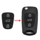 thumbnail image 3 of Almohadilla de goma de 3 botones para Hyundai Kia Flip Remote Car Key Shell (sin letra), 3 of 5