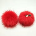 thumbnail image 4 of 12cm Fake Fur Hair Fluffy Pompom Ball Pendant Hat Bag Shoes DIY Accessories, 4 of 6