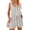 Light Gray, variant on Women Summer Sleeveless Jumpsuit with Adjustable Waist Belt Romper