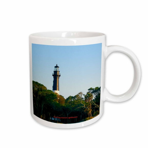 3drose, Hunting Island Lighthouse, 15oz Mug