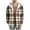 Beige-E, variant on Casual Mens Jacket Plaid Check Print Pocket Long Sleeved Button Hooded Fall And Winter Coats 2025