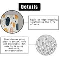 thumbnail image 7 of 4PCS Fall Shower Curtain Sets with Rugs, Waterproof White Fabric Shower Curtain, Autumn Harvest Blue Orange Pumpkin Watercolor Eucalyptus Leaves Botanical Berry Thanksgiving Bathroom Decor, 7 of 7