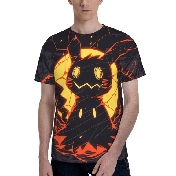 Men's T-Shirt Graphic Print Crew Neck Unisex Short Sleeve Hip Hop Adults Tees Top Streetwear