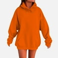 thumbnail image 3 of YDDIAN Hoodies for Women Baggy Hooded Oversized Drawstring Sweatshirts Long Sleeve Winter Casual Y2k Sweaters with Pockets Saffron L, 3 of 6