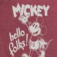 thumbnail image 3 of Mickey & Friends - Mickey Mouse Hello Folks - Women's Short Sleeve Graphic T-Shirt, 3 of 5