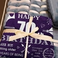 thumbnail image 2 of 70th Birthday Gifts for Women, 70th Birthday Gifts for Men, Happy 70 Birthday for Mom Grandma Blanket 60” X 50”, 70th Birthday Gifts, 70 Year Old Birthday Gift, Best Gifts for 70 Year Old, 2 of 6