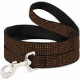 thumbnail image 1 of buckle-down pet leash - bone & paw monogram brown orange, 1 of 1