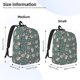 thumbnail image 2 of Easygdp Hedgehogs and Flowers Mochila de Lona Resistente para Laptop, Compatible con Laptops de 15 a 17 pulgadas, Ideal para Escuela, Trabajo y Viajes-Medium, 2 of 5