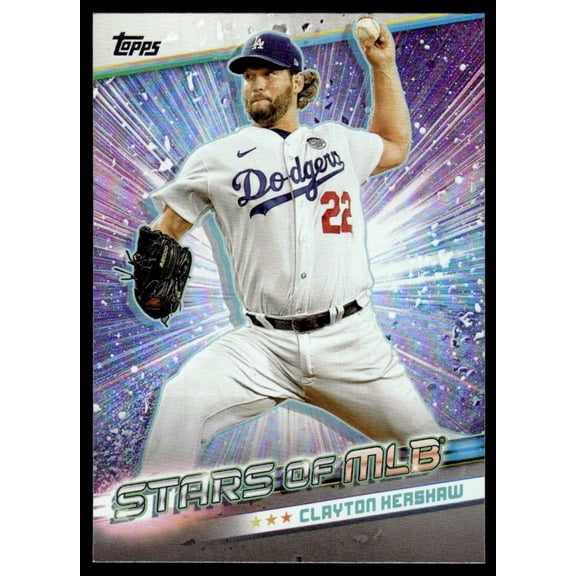 2024 Topps Stars of MLB Baseball Card Clayton Kershaw Dodgers #SMLB-37